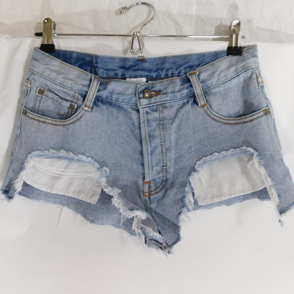 SOME DAYS LOVIN Pants - SOME DAYS LOVIN DISTRESSED DENIM SHORTS